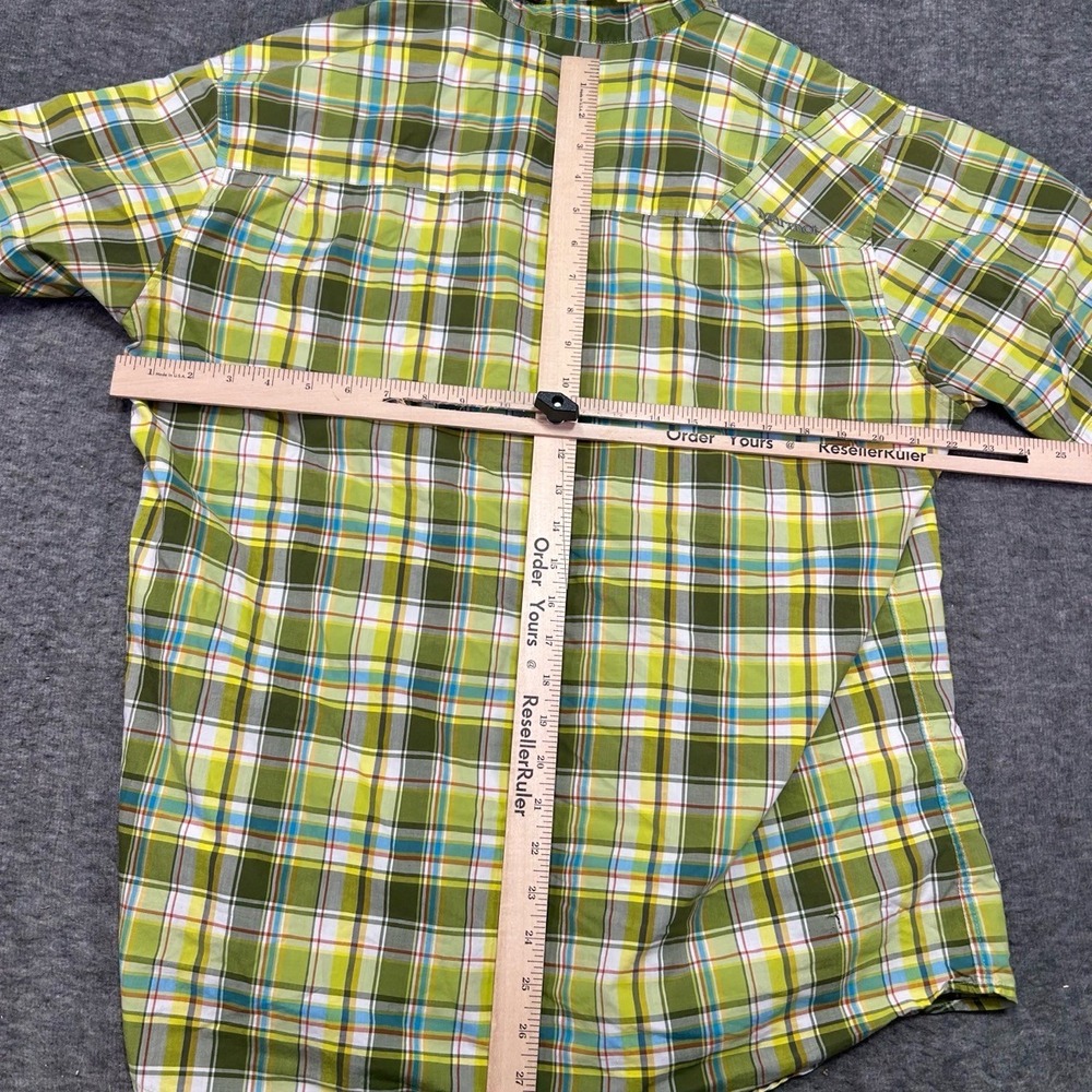 Marmot Mens Large Short Sleeve Plaid Button Up Shirt Casual Outdoor Hiking - Picture 6 of 9